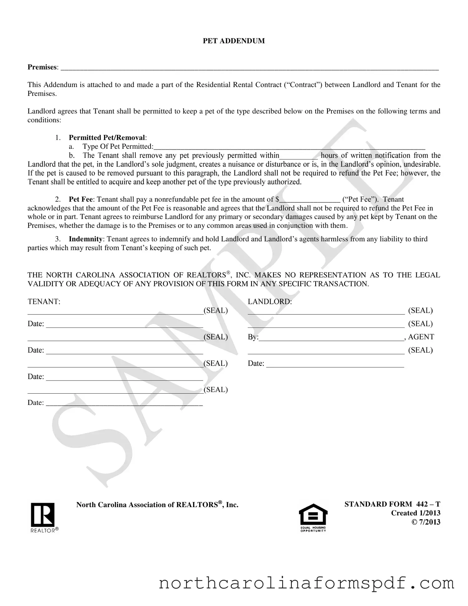 Fill a Valid 442 T Form